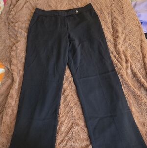 Classic Black Wide-Leg Dress Pants Size 12
